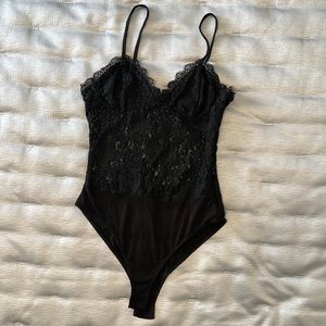 Black laced bodysuit